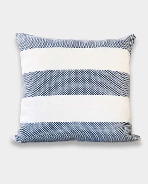 Hampton Treasure White Striped Cushion Cover - Square