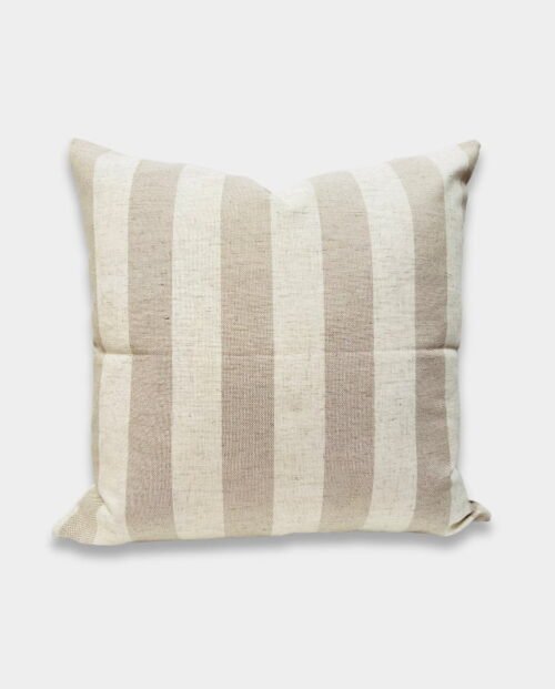 Neutral Classic Striped Cushion Cover - Square