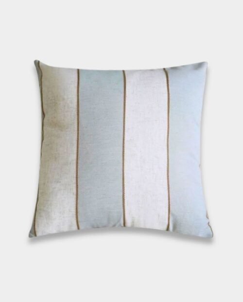 Classic Duck Egg Striped Cushion Cover - Square