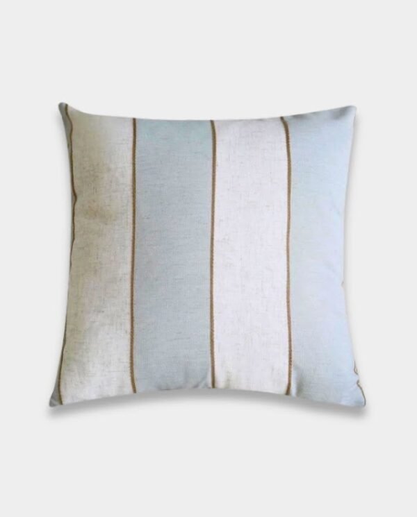 Natural Striped Cushion Covers (15) Classic Duck Egg Striped Cushion Cover - Square