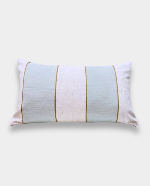 Classic Duck Egg Striped Cushion Cover - Rectangular