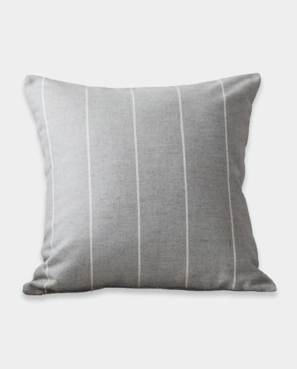 Natural Striped Cushion Covers (17) Neutral Grey Striped Cushion Covers