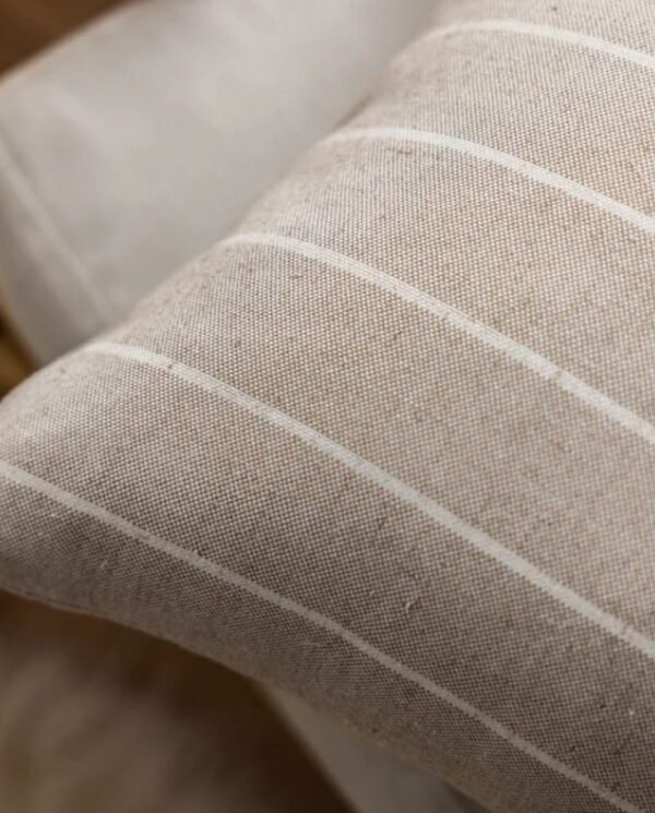 Neutral Harmony Striped Cushion Covers