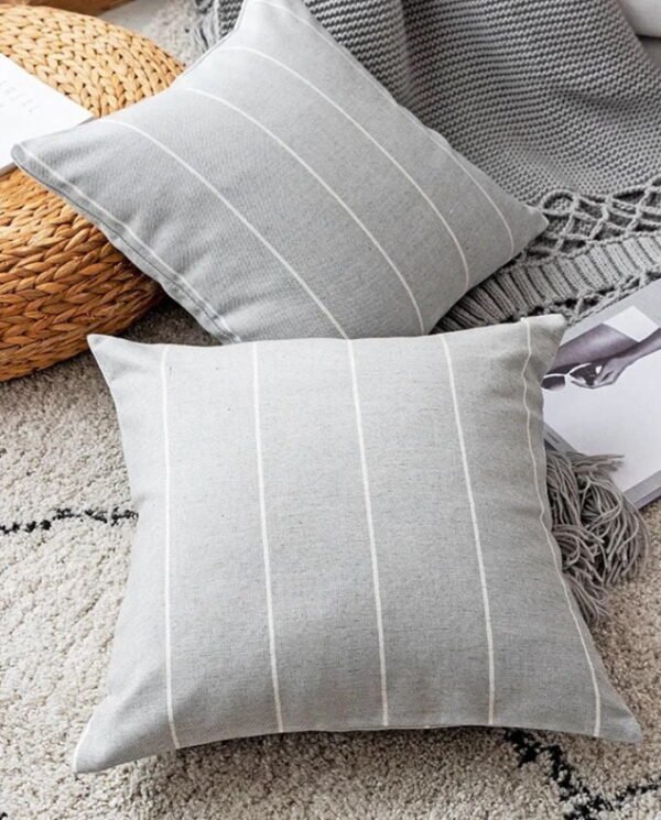 Neutral Beige Striped_Secondary (4) Neutral Grey Striped Cushion Covers