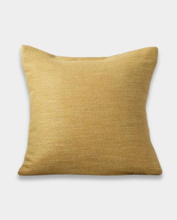 Wave Plain Cushion Covers (2) Waves Plain Cushion Cover - Little Yellow