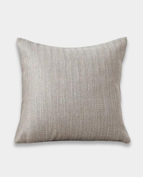 Waves Plain Cushion Cover - Little Coffee