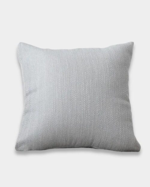Waves Plain Cushion Cover - Silver Grey