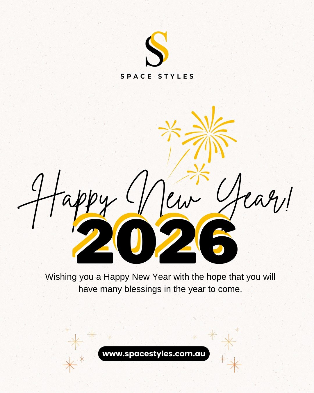 Happy New Year 2026 from Space Styles! 🎉

Wishing all our friends in Australia a year filled with cozy vibes, stylish homes, and endless comfort. May 2026 bring you happiness, warmth, and little touches that make every space feel like home.

Thank you for being part of our journey. We can’t wait to bring more beautiful cushions and throws into your homes this year!

Stay comfy, stay stylish!
— Team Space Styles