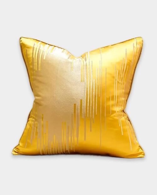Luxe Silk Satin Cushion Cover - Yellow