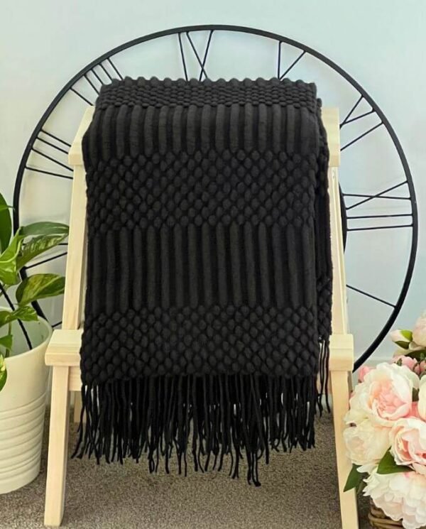 Black - Cable Throws Cable Throw - Black