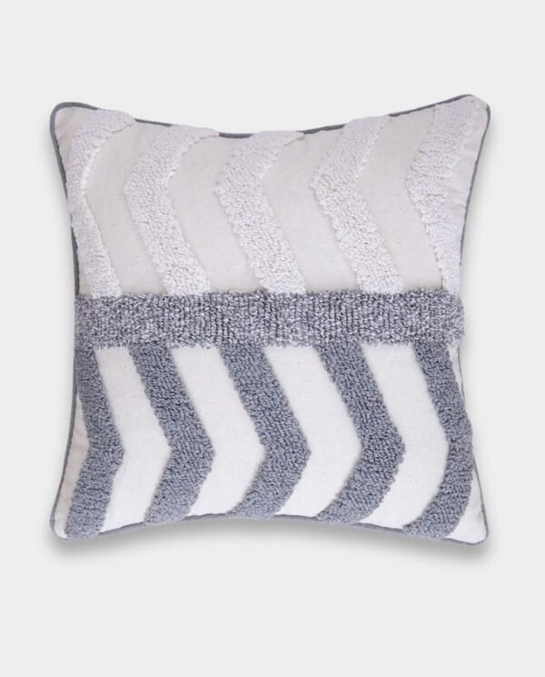 Chevron Stripe Tufted Cushion - Square Chevron Stripe Tufted Cushion - Square