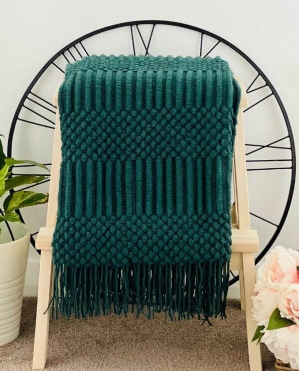 Green - Cable Throws Cable Throw - Green
