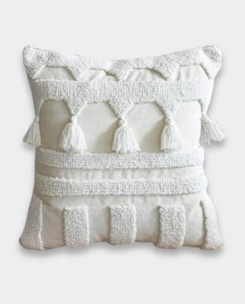 Boho Tufted Hamptons Cushions - Single Layer Tassels
