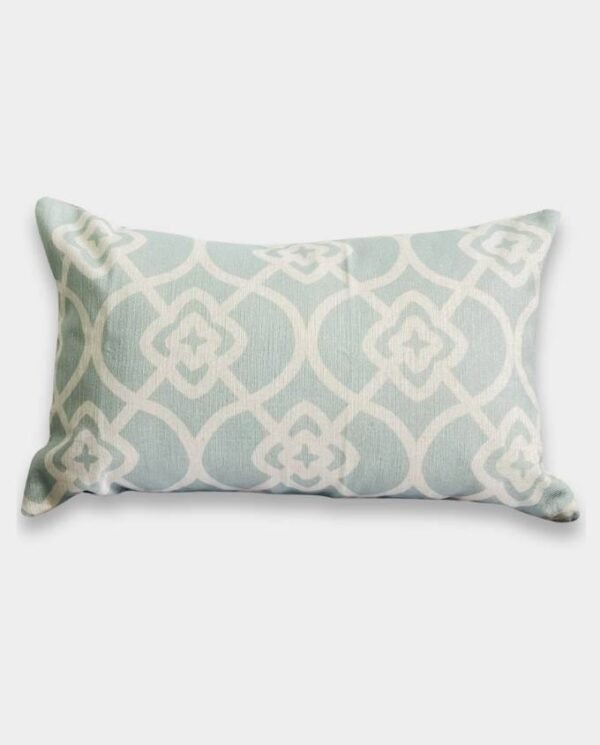 Crystal White Geometric Cushion Cover