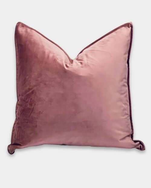 Plain Velvet Cushion Cover - Dusty Pink