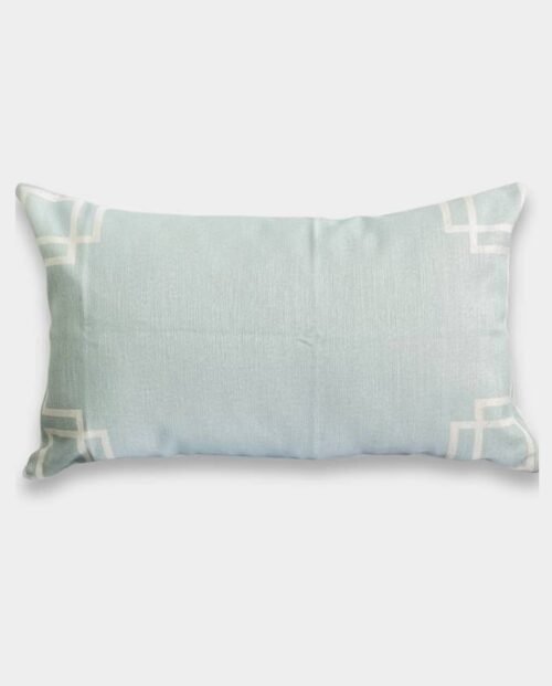 Hamptons Mint Geometric Cushion Cover - Rectangular Hamptons Mint Geometric Cushion Cover - Rectangular
