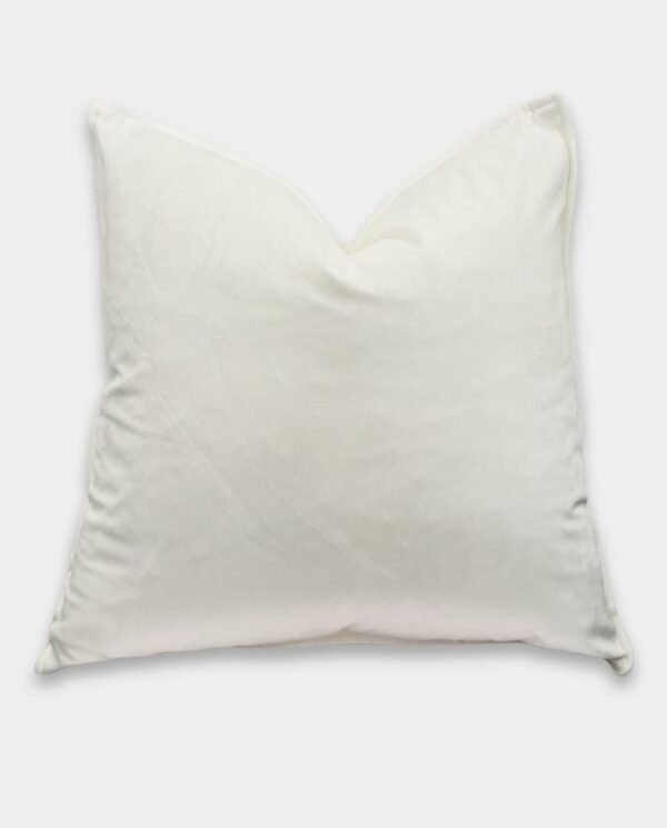 Plain Velvet Cushion Cover - White