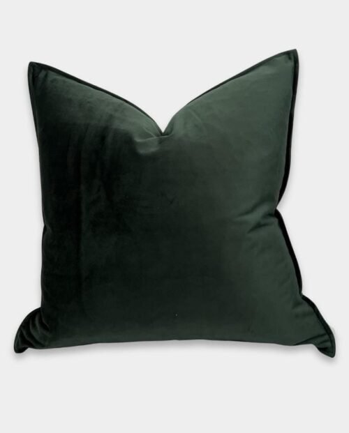 Plain Velvet Cushion Cover - Emerald Green