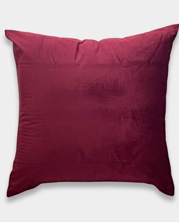 Plain Velvet Cushion Cover - Large - 65x65 Plain Velvet Large Cushion Cover - Red Wine