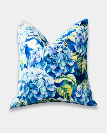 Blue Floral Cushion Cover