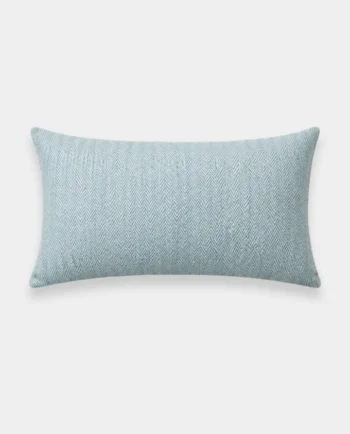Waves Plain Cushion Cover - Powder Blue - Rectangular