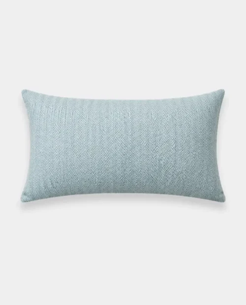 Waves Plain Cushion Cover - Powder Blue - Rectangular